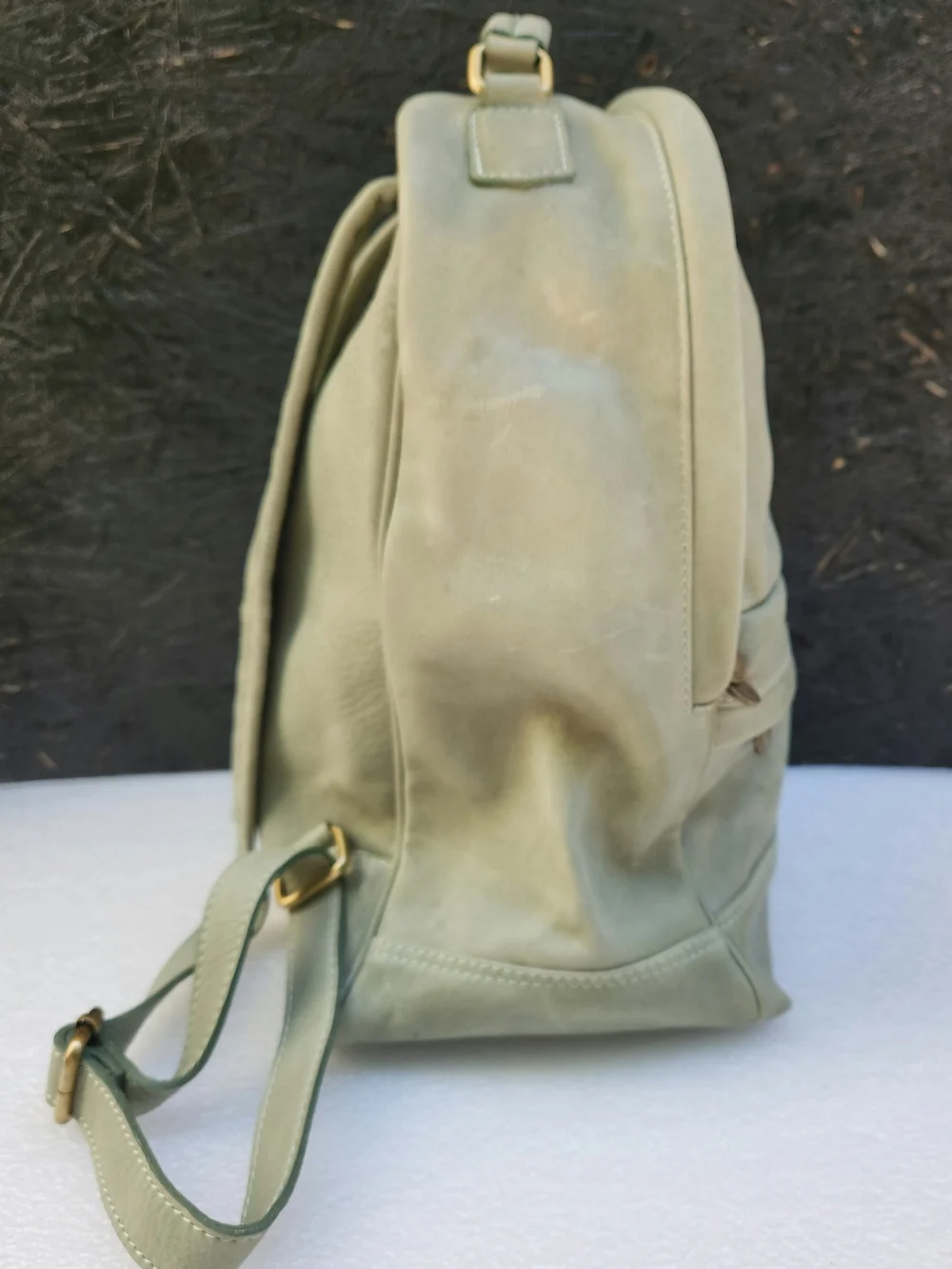 I Medici Firenze Verde Leather Backpack